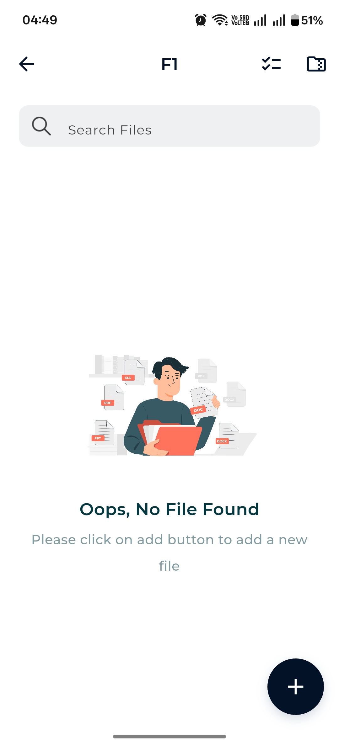 Empty folder state
